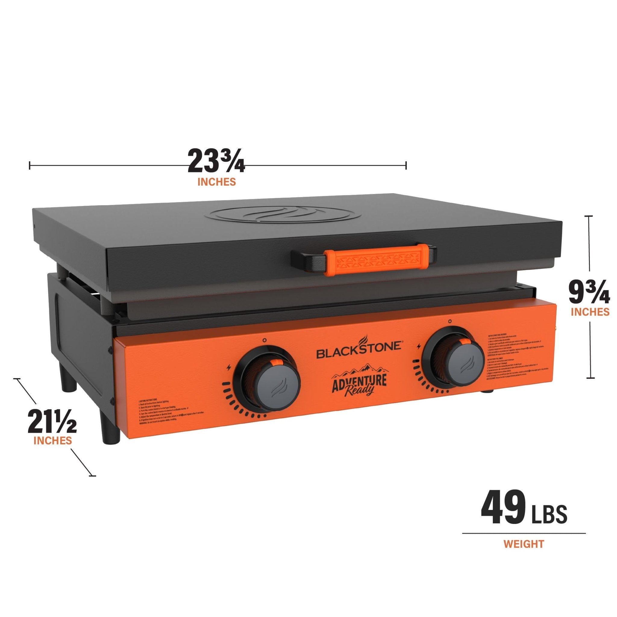 22” Tabletop Griddle with Hard Cover