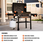 28" Griddle with Hood Bundle